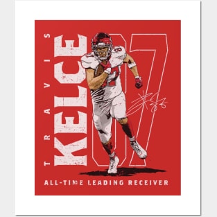 Travis Kelce Kansas City All Time Leading Receiver Posters and Art